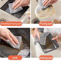 اسکاچ و دستمال توری مدل دو لایه بسته 3 عددی