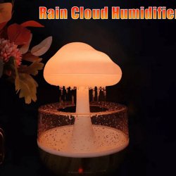 چراغ خواب و شبیه ساز باران مدل ابری طرح چوب RGB